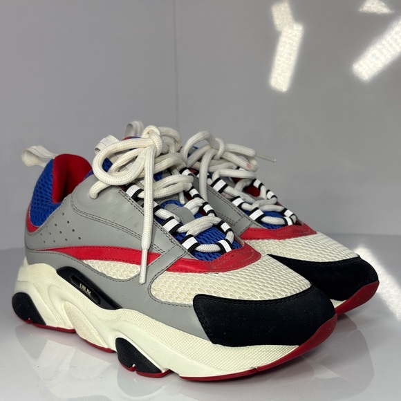 Dior Women's Sneakers - Red, Blue, Gray, White •Authentic • - Picture 1 of 5